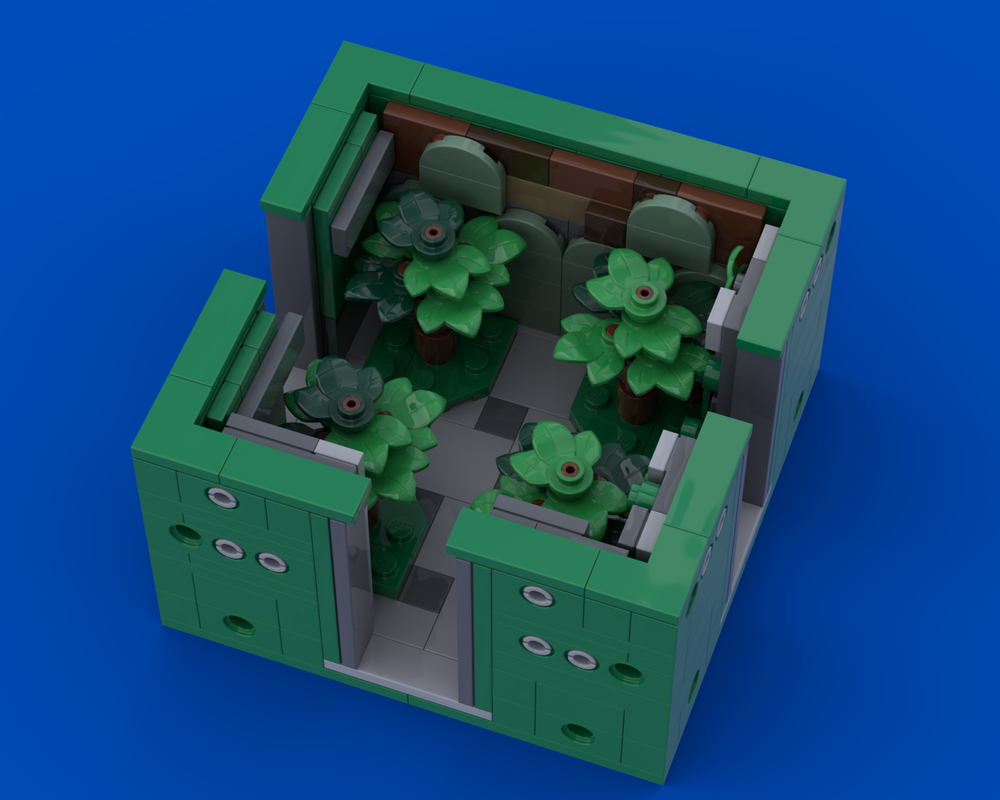Lego Courtyard from Blue Prince