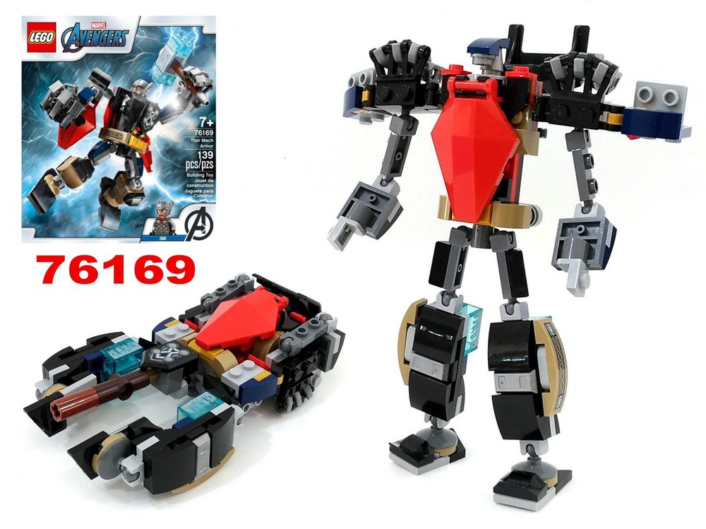 Lego Transformer Thor Tank from set 76169
