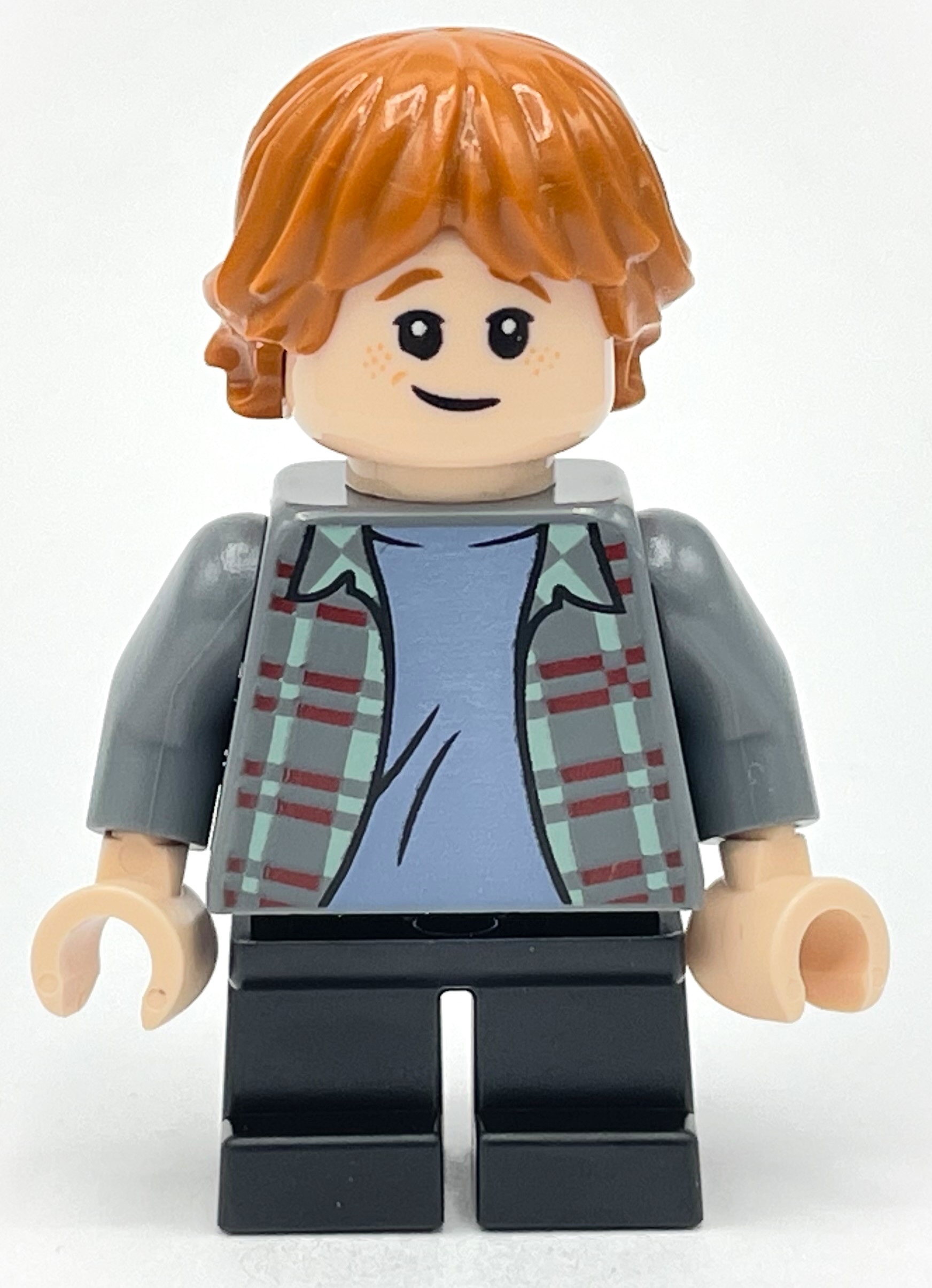 Lego Ron Weasley, Light Bluish Gray Shirt, Short Legs