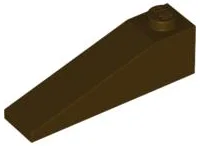 Brick Sloped 18° 4 x 1 / Dark Brown