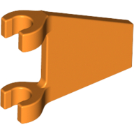 Lego Flag 2 x 2 Trapezoid with Flat Area between Clips / Orange