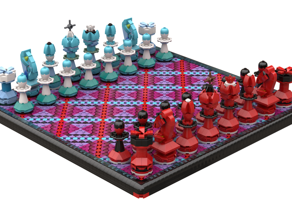 Lego Red Blue Chess