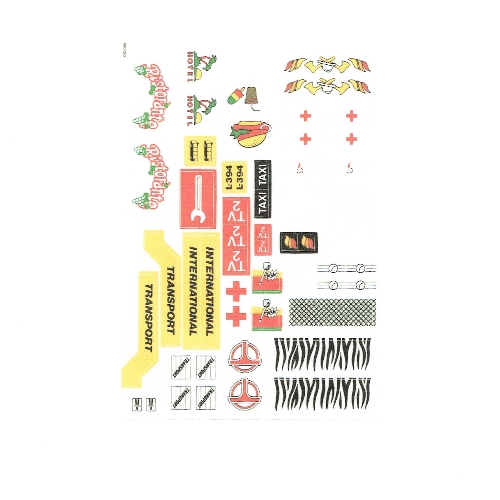 Lego Sticker Sheet for Set 260-1 / [No Color/Any Color]