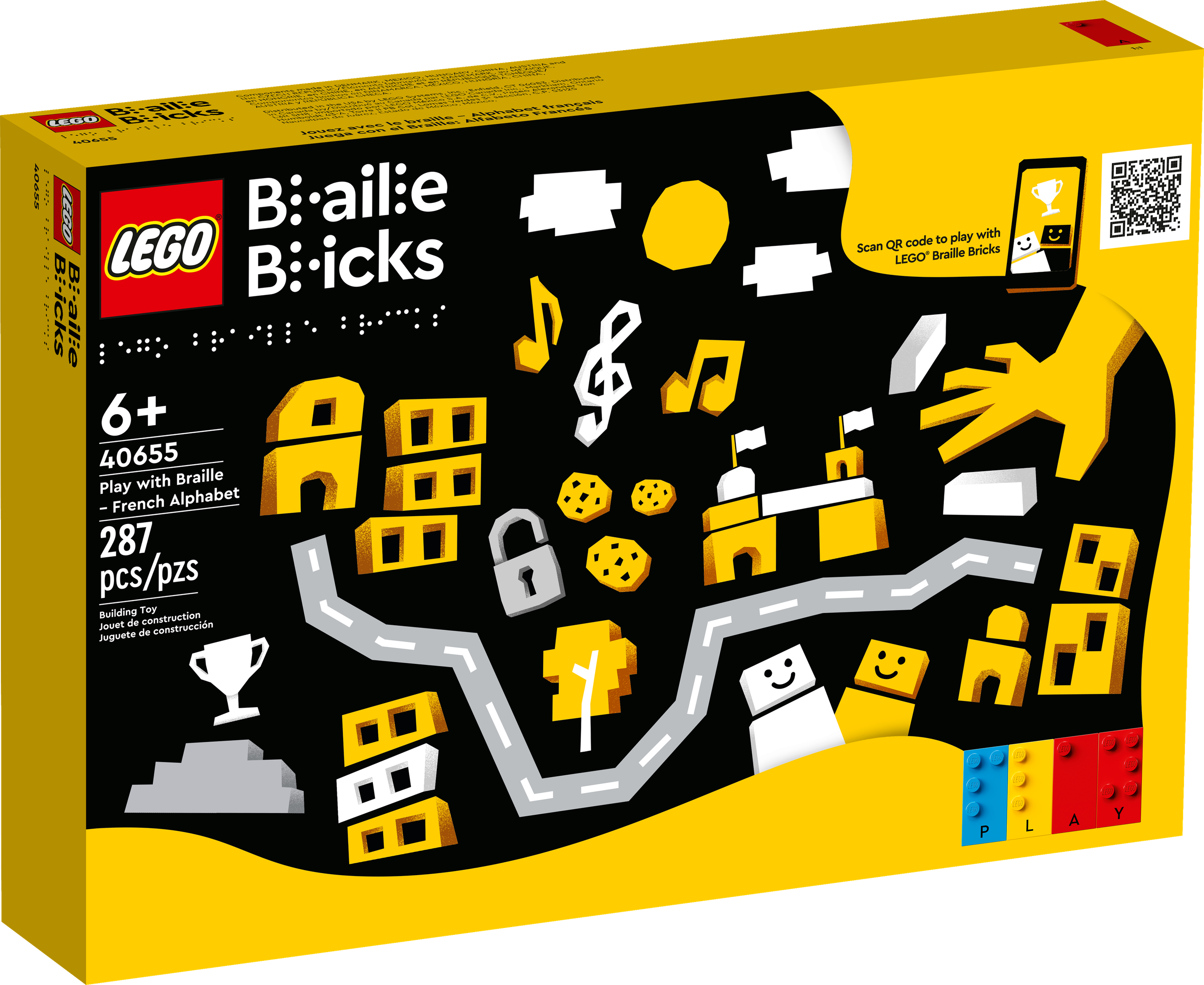 Lego Play with Braille - French Alphabet