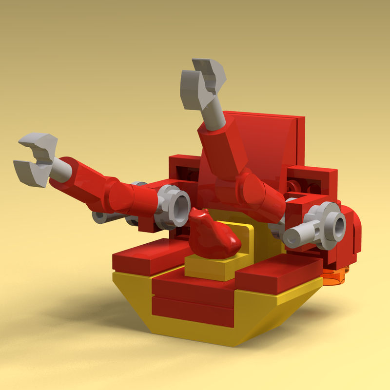 Lego The Frogarch's flying throne