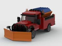 Snowplow with salt spreader