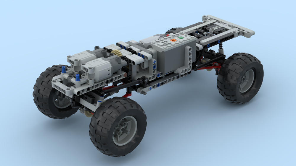 Lego Simple lego technic trial chassis 4x4