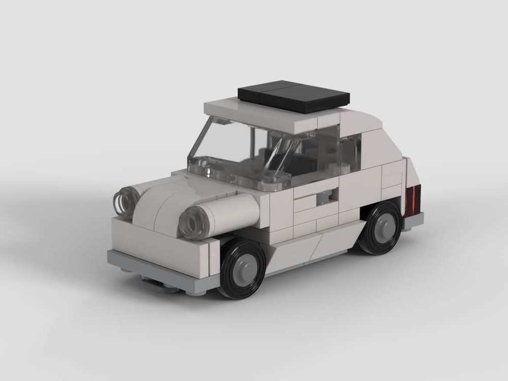 Lego Fiat 500 v.2 - minifig scale