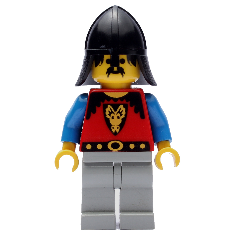 Lego Knight (Dragon Knights) - Light Gray Legs, Light Gray Hips