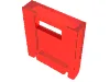 Box 2 x 2 x 2 Door with Slot / Trans-Red