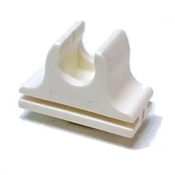 Scala, Curtain Rod or Wall Clip / White