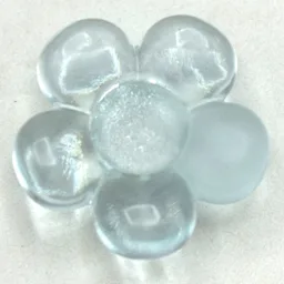 Clikits Icon, Flower 2 x 2 Small, 5 Petals with Pin [Polished] / Trans-Very Lt Blue