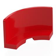 Lego Panel 3 x 3 x 2 Quarter Round / Red