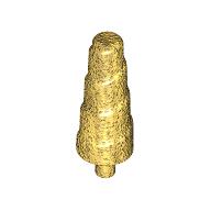 Lego Creature Body Part, Horn (Unicorn) with Small Pin / Pearl Gold