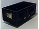 Lego Vehicle, Forklift Load Bin (CyberMaster) with 'C2D' on Both Ends and Black and Yellow Danger Stripes on Side Pattern (Stickers) - Sets 8482 / 8483