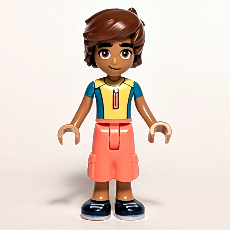 Lego Leo - Yellow Shirt, Coral Pants