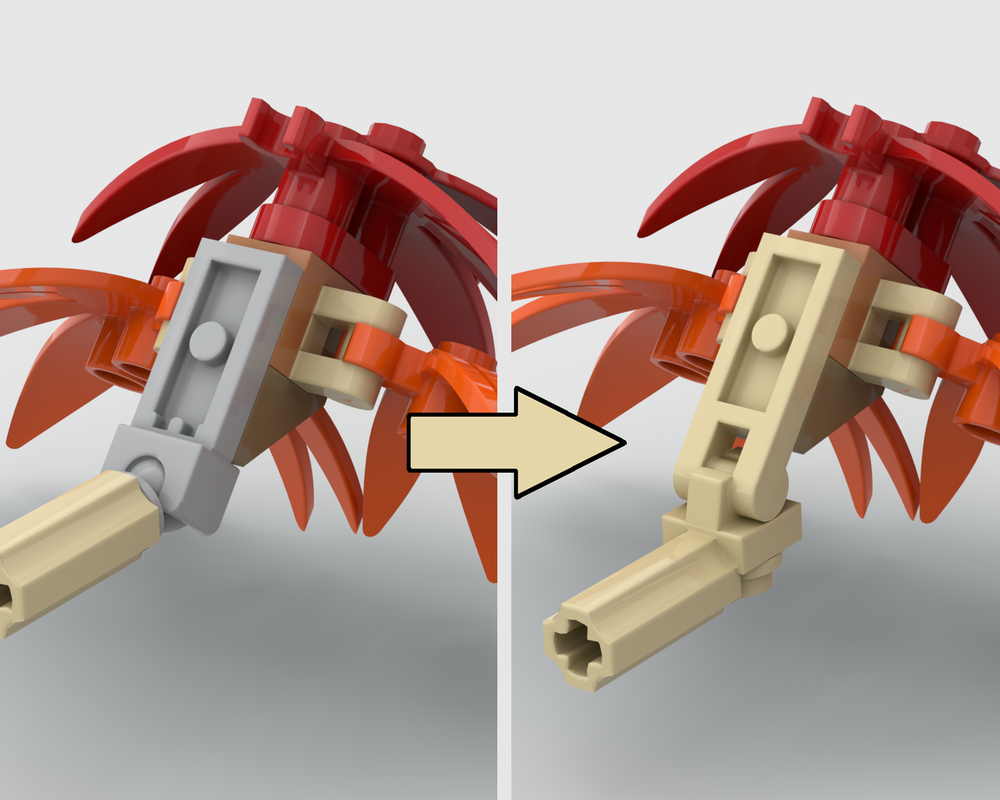 Lego Red Maple - Tan Branch