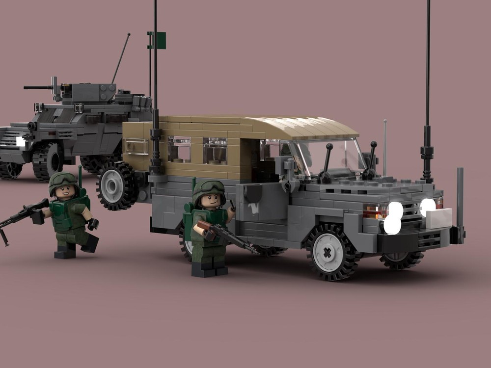 Lego Mitsubishi Type 73 "Shin" Light Truck | JGSDF 2nd-generation LUVW
