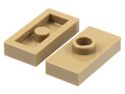 Plate Special 1 x 2 with 1 Stud without Groove (Jumper)