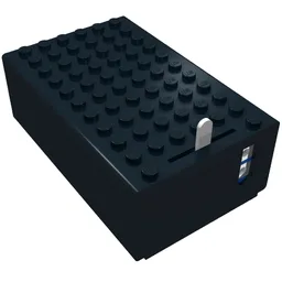 Battery Box, 4.5V 6 x 11 x 3 1/3 Type 3 [Complete Assembly] / Black