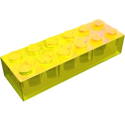 Brick 2 x 6 / Trans-Yellow