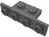 Lego Bracket 1 x 2 - 1 x 4 [Square Corners] / Dark Bluish Gray