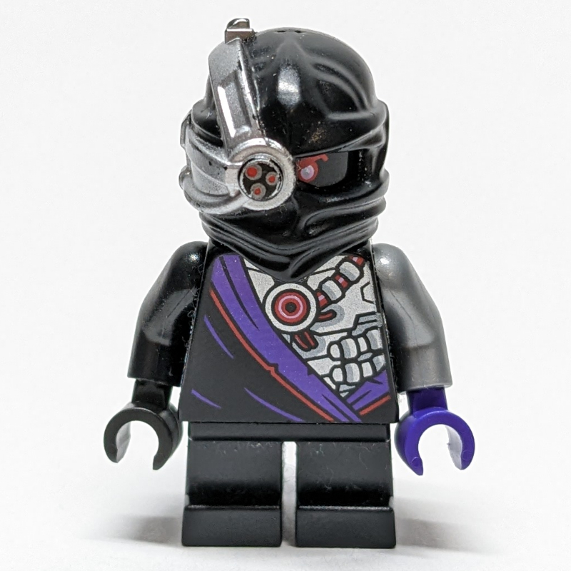 Lego Nindroid with Dual Sided Head, Shoulder Armor (Legacy), Short Legs, Shoulder Harness