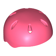 Lego Helmet, Sports, with Vent Holes [Plain] / Coral