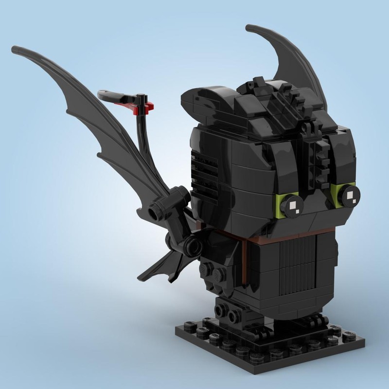 Lego How To Train Your Dragon Toothless MOC Brickheadz