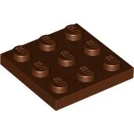 Plate 3 x 3 / Reddish Brown