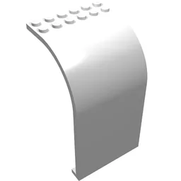 Panel 6 x 6 x 9 Curved Top / White
