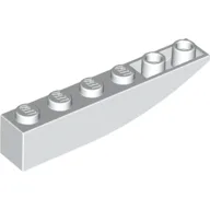 Brick Curved Inverted 6 x 1 / White