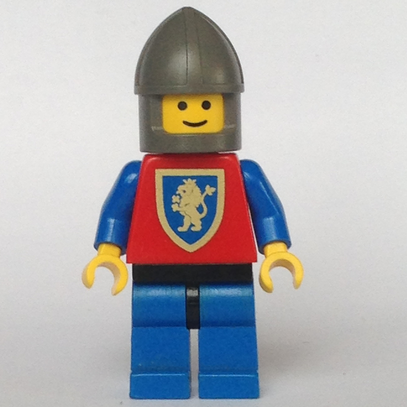 Lego Knight (Crusader Lion) - Blue Legs, Chin-Guard