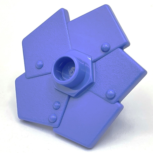 Lego Duplo Plant Flower Metal Design with 5 Petals (Little Robots) / Medium Bluish Violet