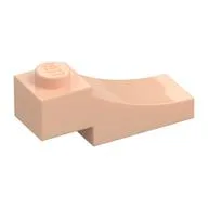 Brick Curved, 3 x 1 with 1/3 Inverted Cutout / Light Nougat
