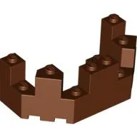 Castle Turret Top 4 x 8 x 2 1/3 / Reddish Brown