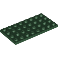 Lego Plate 4 x 8 / Dark Green