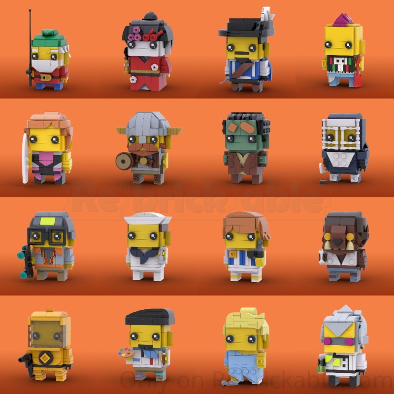 Lego CMF Series 4 BrickHeadz Bundle