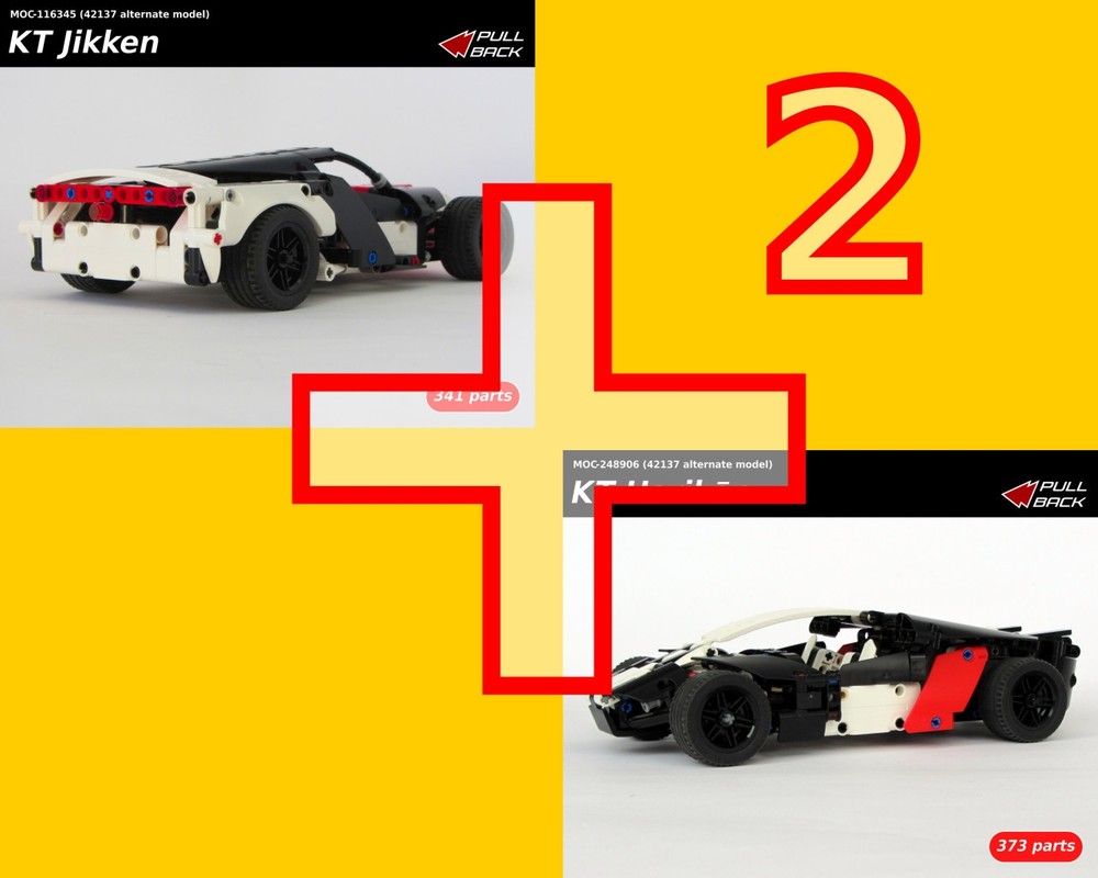 Lego 42137 alternates - KT Jikken and KT Harikēn