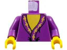 Torso Harry Potter Dumbledore Pattern / Purple Arms / Yellow Hands