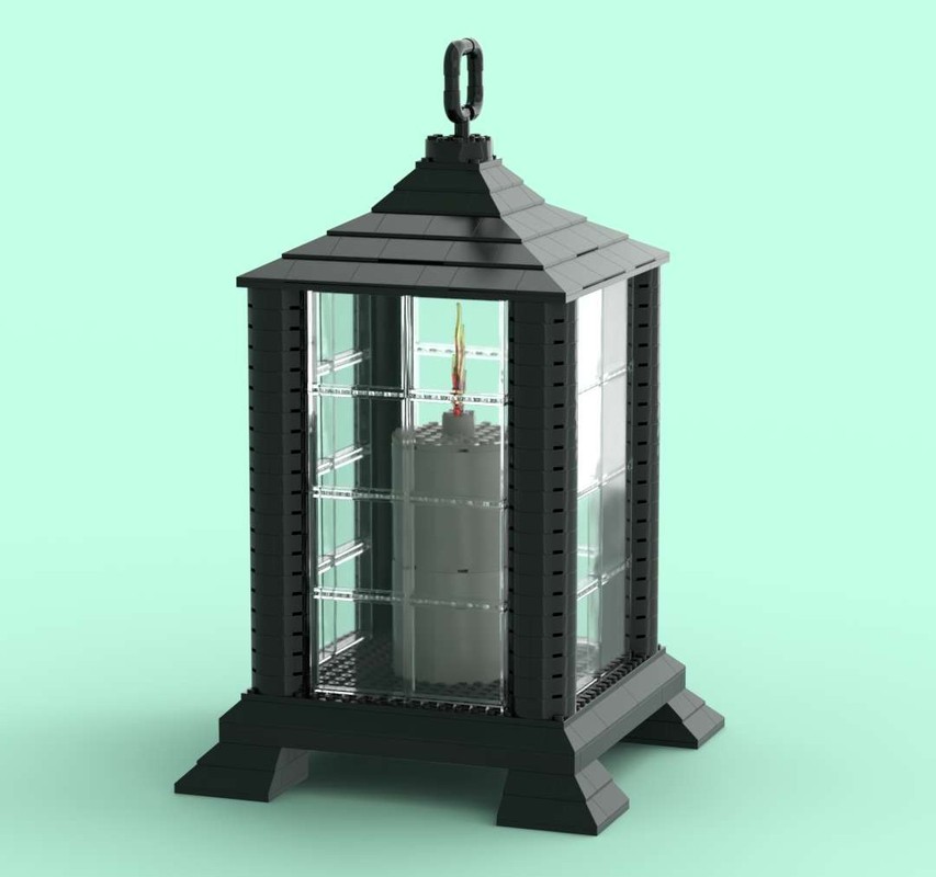 Lego Lantern with Candle