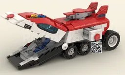 Red Fury Racer MOC – Fan-made model of Fireball's vehicle from Saber Rider and the Starsheriffs