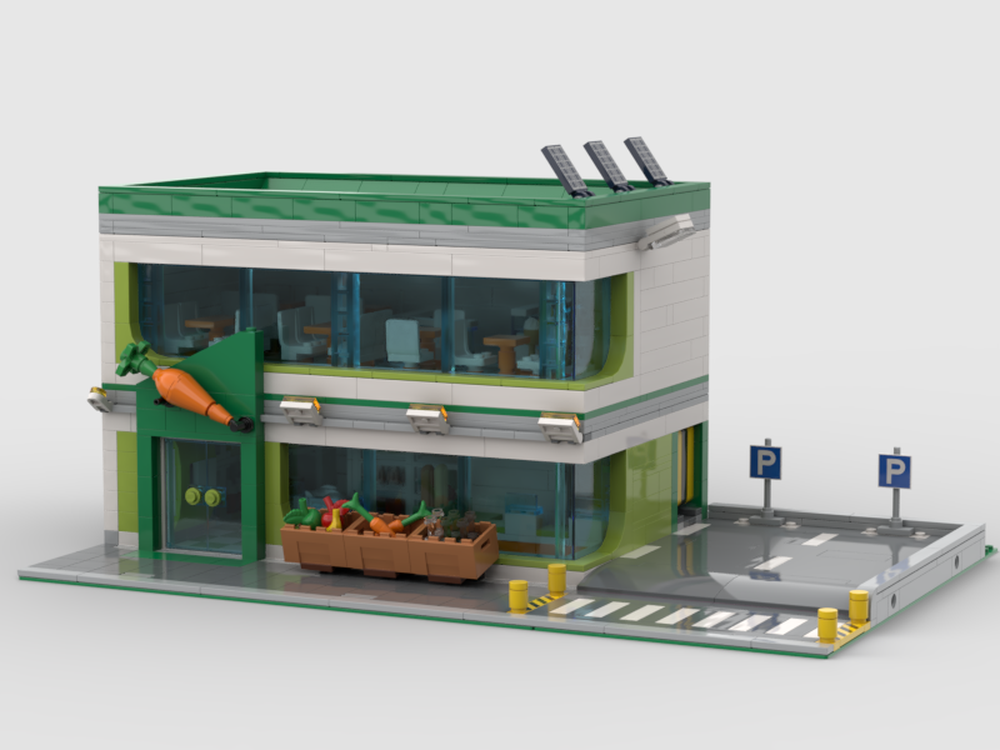 Lego Grocery Store and Cafe Modular