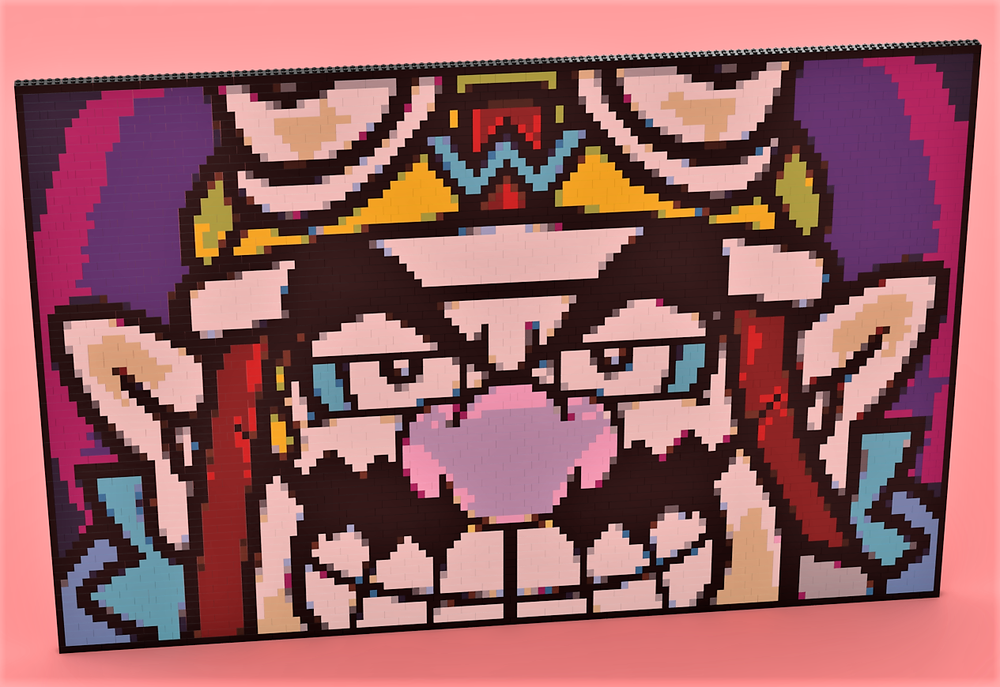 Lego WARIO Pixelart (Super Mario Bros)