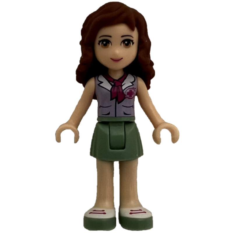Lego Olivia - Lavender Blouse, Sand Green Skirt
