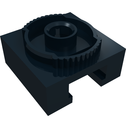Lego Turntable 4 x 4 Locking Grooved Base / Black