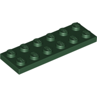 Lego Plate 2 x 6 / Dark Green