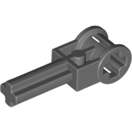 Lego Technic Axle 1.5 with Perpendicular Axle Connector (Technic Pole Reverser Handle) / Dark Bluish Gray