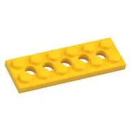 Technic Plate 2 x 6 [5 Holes] / Yellow
