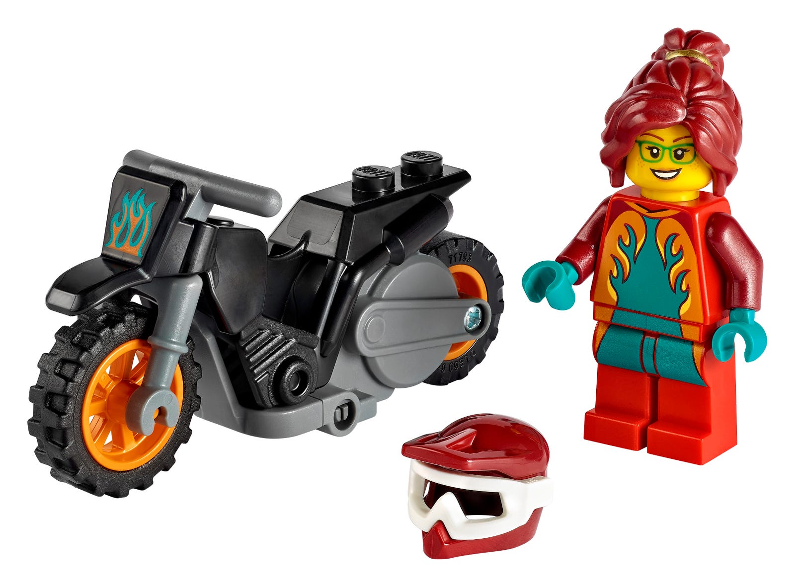 Lego Fire Stunt Bike